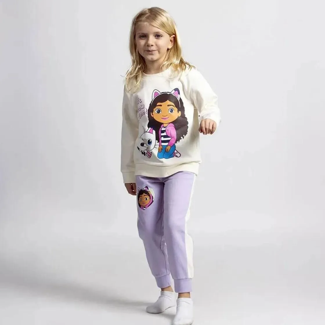 ARTESANIA CERDÁ Gabby's Dollhouse - Chándal infantil unisex* Niña·Niña 2-10 Años|Niña 2-10 Años·Vaqueros, Pantalones Y Petos