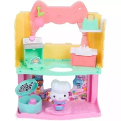SPIN MASTER Gabby's Dollhouse - Cocina de pastelitos chispeantes de Cakey* Coleccionables Y Mini Mundos