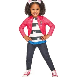 RUBIE'S Gabby's Dollhouse - Conjunto camiseta efecto chaqueta y diadema 3-4 años* Disfraces|Halloween