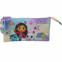 C Y P BRANDS Gabby's Dollhouse - Portatodo triple - Colección Up* Material Escolar