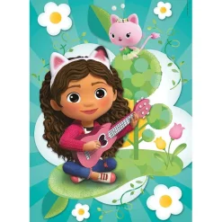 CLEMENTONI Gabby's Dollhouse - Puzzles 3 en 1 de 48 piezas