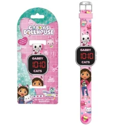 KIDS EUROSWAN S.L. Gabbys Dollhouse - Reloj led* Coleccionables Y Mini Mundos