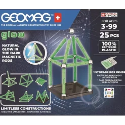 GEOMAC Geomag - Glow Recycled 25 piezas