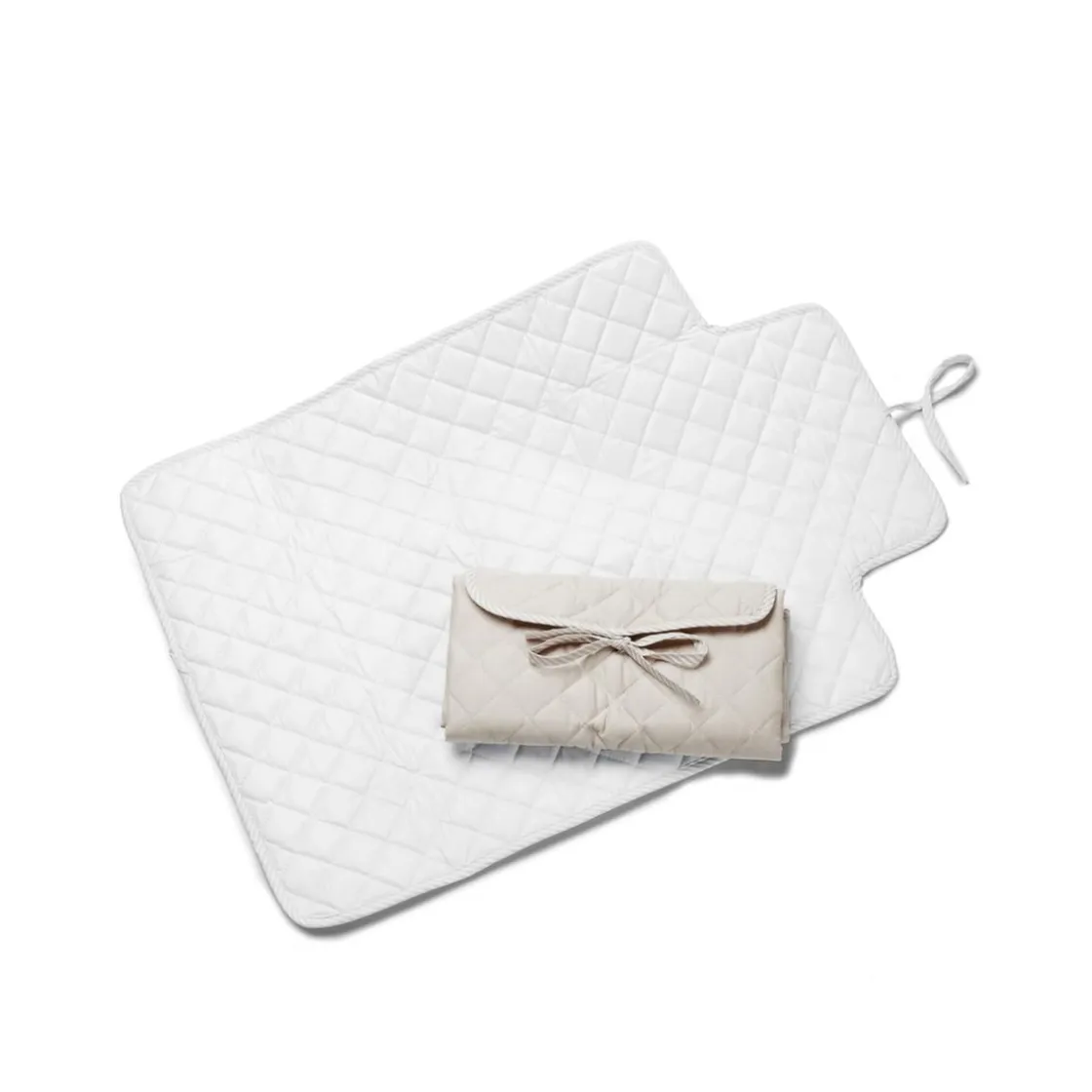 GIORDANI - Cambiador plegable piqué beige