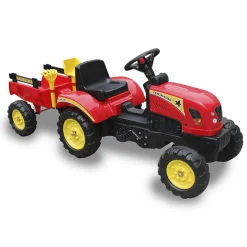 PL OCIOTRENDS Go Kart Coche a pedales rojo tractor rojo
