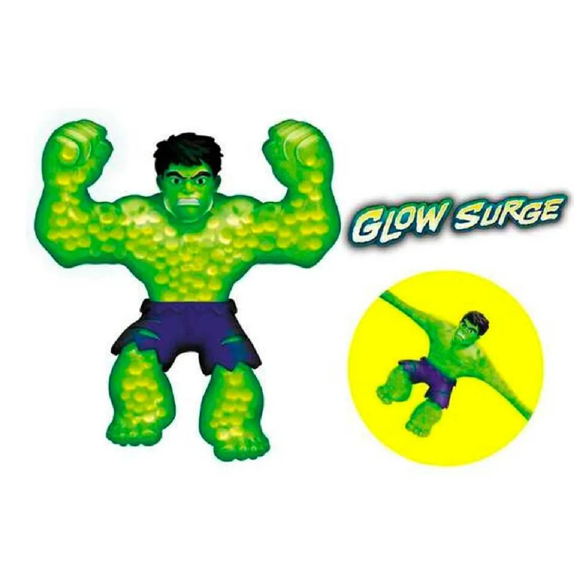 BANDAI Goo Jit Zu - Figura Glow Surge Hulk* Figuras De Acción