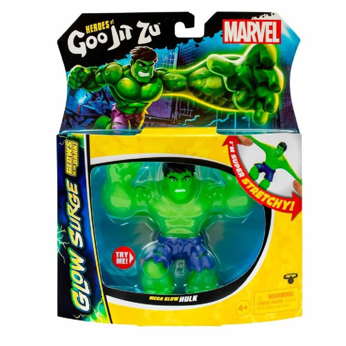 BANDAI Goo Jit Zu - Figura Glow Surge Hulk* Figuras De Acción