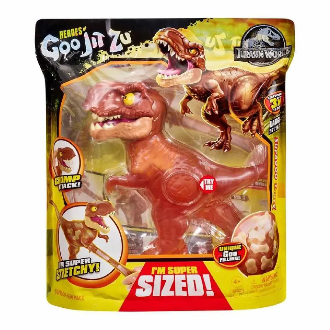 BANDAI Goo Jit Zu - Figura T-Rex Jurassic World* Figuras De Acción