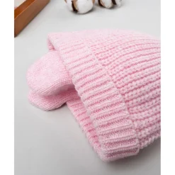 Prenatal Gorro de lana con pompón