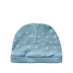 Prenatal Gorro en interlock con nubecitas