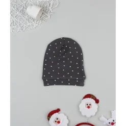 Prenatal Gorro niña gris con corazones