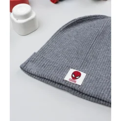 Prenatal Gorro niño gris de canalé con Spiderman* Calzado Y Accesorios·Accesorios Y Complementos