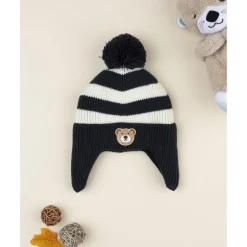 Prenatal Gorro peruano niño blanco/azul "oso"* Calzado Y Accesorios·Accesorios Y Complementos