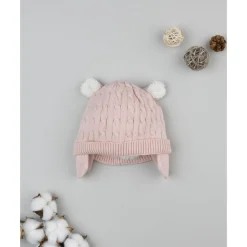 Prenatal Gorro tricot rosa para niña con orejas* Recién Nacido·Primeras Salidas|Primeras Salidas·Gorros, Viseras Y Manoplas