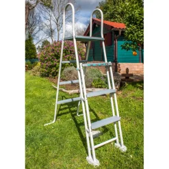 GRE - Escalera de 134 cm para piscinas de 120-132 cm