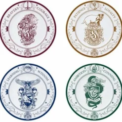 ABYSSE CORP Harry Potter-Set de 4 platos casas Hogwarts
