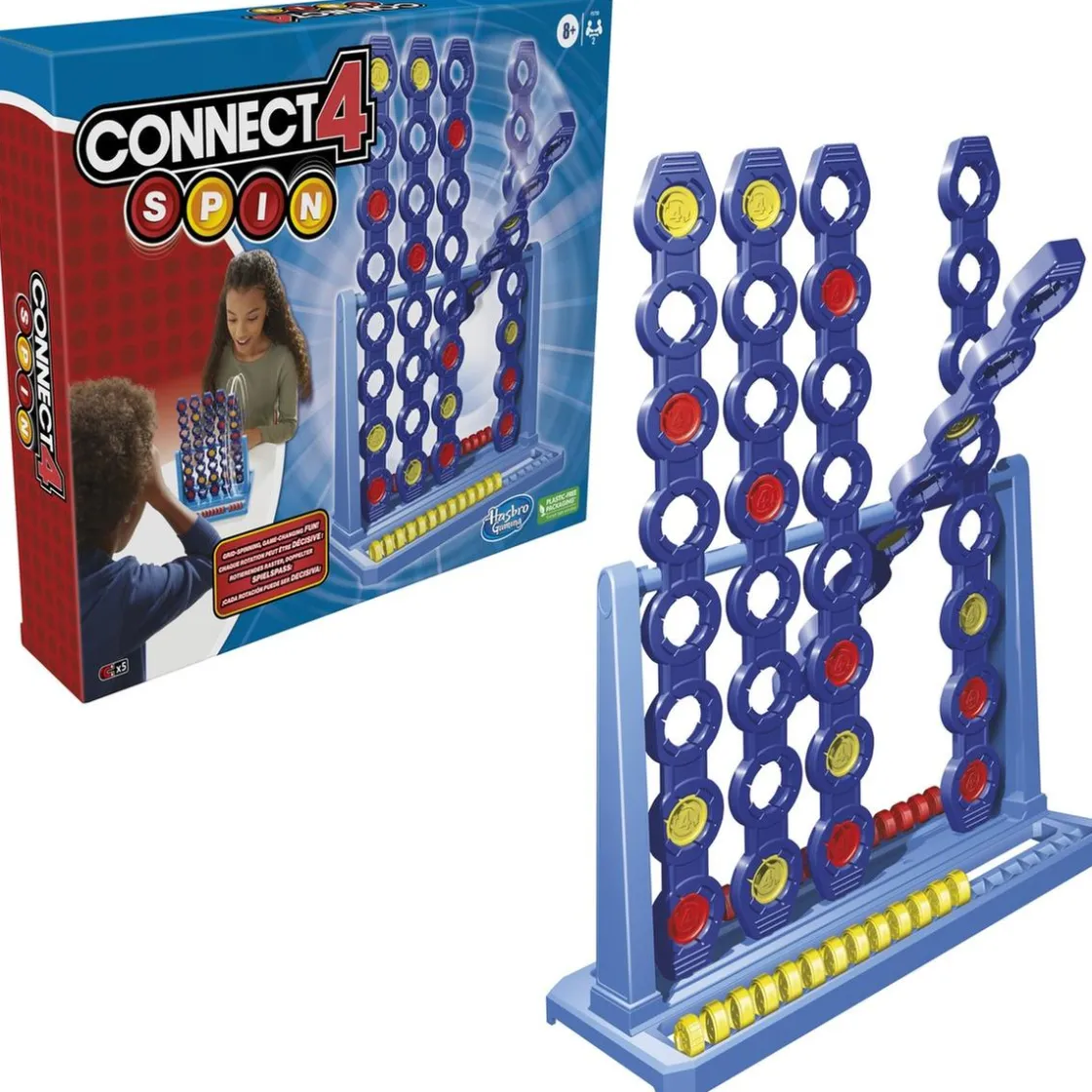 TOYS "R" US Hasbro - Connect 4 Spin Juego de mesa Estratégico ㅤ