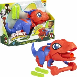 HASBRO IBERIA Hasbro - Marvel Spidey and His Amazing Friends - Dino-Webs Lanzador arácnido* Coleccionables Y Mini Mundos