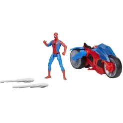 HASBRO IBERIA Hasbro - Spider-man - Moto Arácnida Spider-Man - Set de Juego con Figura y Proyectiles ㅤ* Figuras De Acción