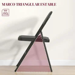 Homcom - 2 sillas plegables Negro* Estilo De Vida