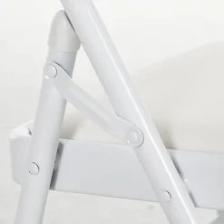 Homcom - 2 sillas plegables Blanco