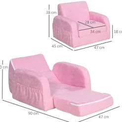 Homcom - Sillón reclinable para niños* Estilo De Vida