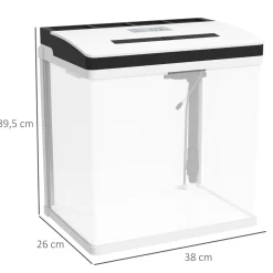 PawHut Homcom - Acuario 28L con filtro e iluminación