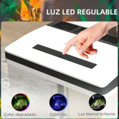 PawHut Homcom - Acuario 28L con filtro e iluminación