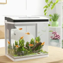 PawHut Homcom - Acuario 28L con filtro e iluminación