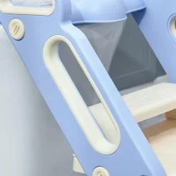 Homcom - Adaptador WC plegable Azul y Blanco* Baño Y Accesorios·Orinales Y Reductores