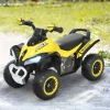 Homcom - Andador Quad Cuatrimoto Amarillo* Vehículos De Batería O A Pedales