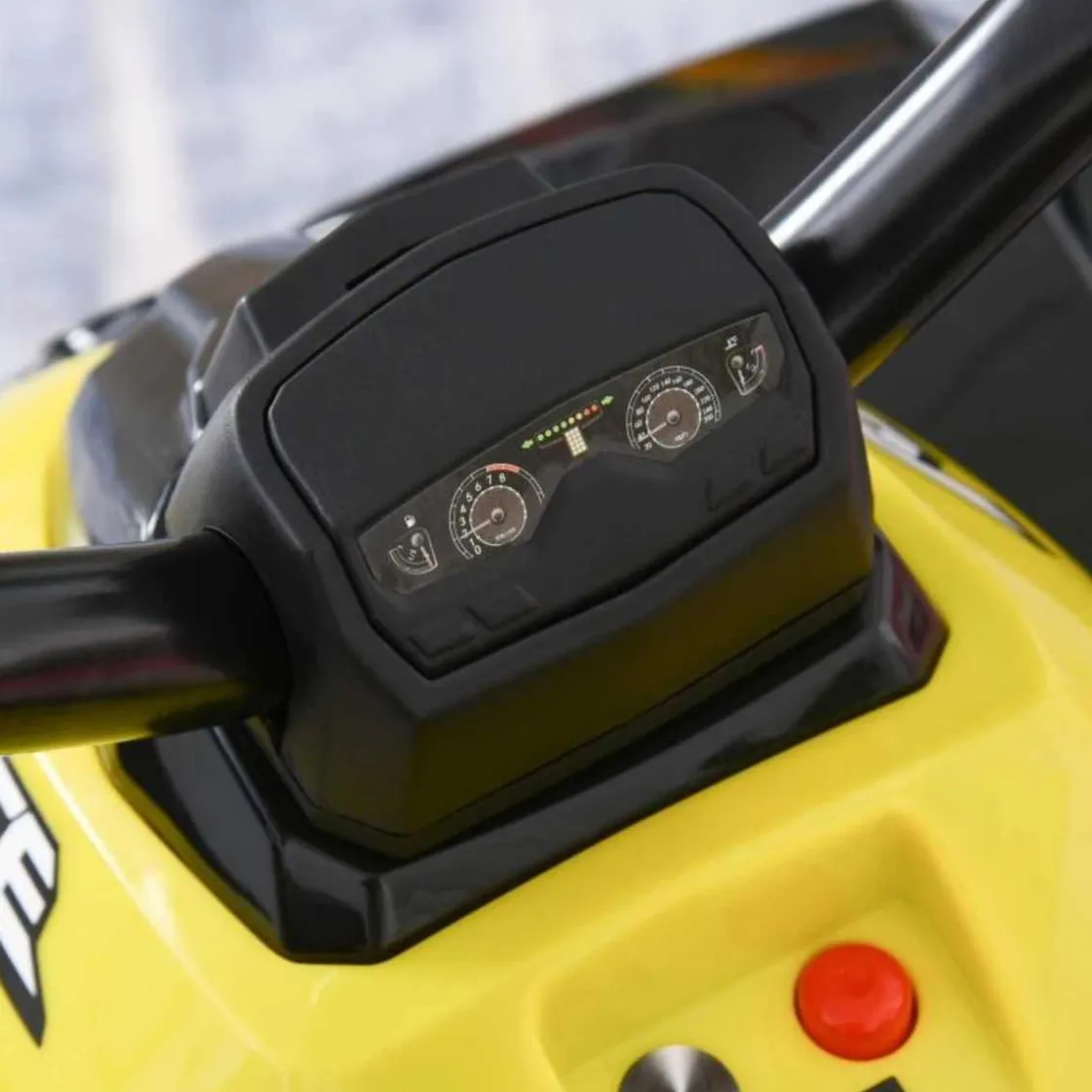 Homcom - Andador Quad Cuatrimoto Amarillo* Vehículos De Batería O A Pedales