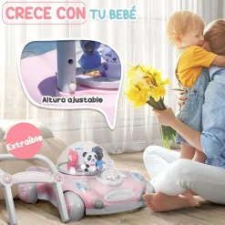 AIYAPLAY Homcom - Andador Rosa para bebés* Entretenimiento·Andadores