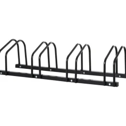 Homcom - Aparcamiento para 4 bicicletas Negro* Bicicletas