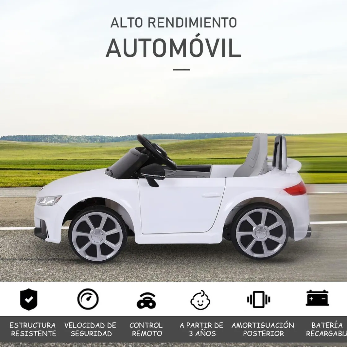Homcom - Audi TT eléctrico blanco