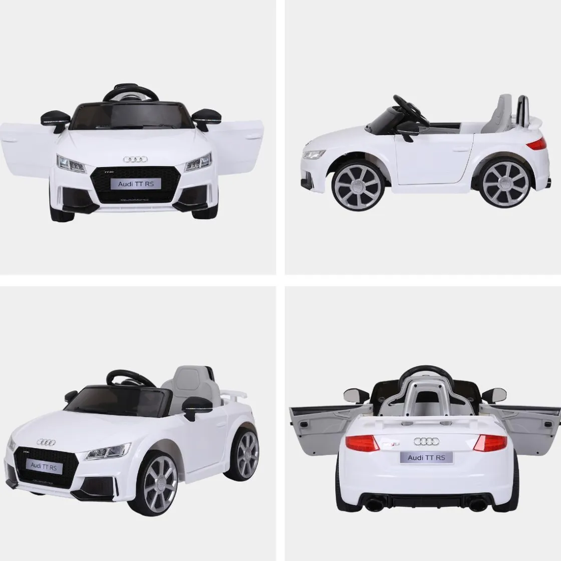 Homcom - Audi TT eléctrico blanco