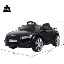 Homcom - Audi TT eléctrico negro* Vehículos De Batería O A Pedales