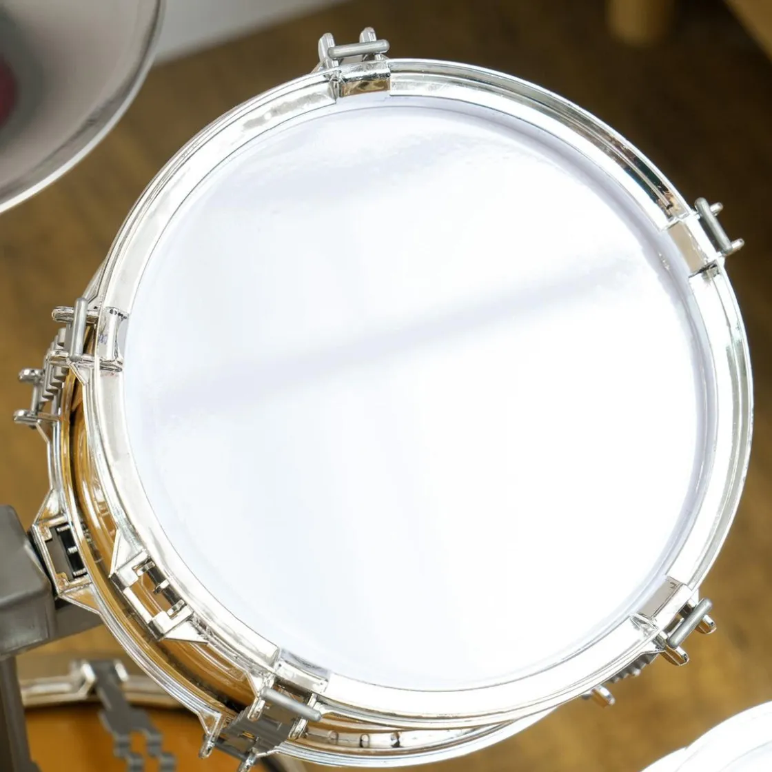 AIYAPLAY Homcom - Batería infantil 6 piezas con taburete Dorado* Música|Electrónicos