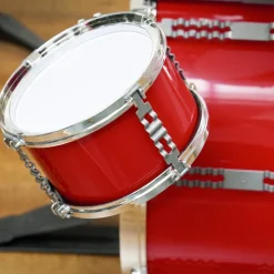 AIYAPLAY Homcom - Batería infantil 6 piezas con taburete Rojo
