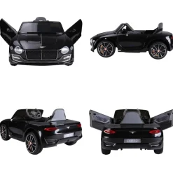 Homcom - Bentley GT Negro Batería con control remoto* Vehículos De Batería O A Pedales