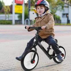 Homcom - Bicicleta de Equilibrio con Pedales Negra* Motos Y Triciclos