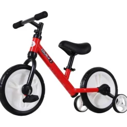 Homcom - Bicicleta de Equilibrio con Pedales Roja* Motos Y Triciclos