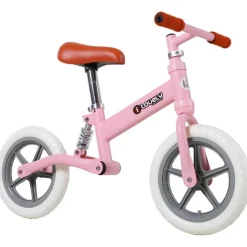 Homcom - Bicicleta de Equilibrio Sin Pedales Rosa