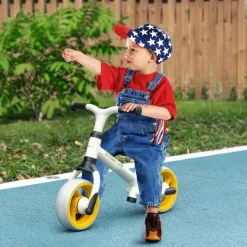 AIYAPLAY Homcom - Bicicleta Equilibrio ajustable Blanco