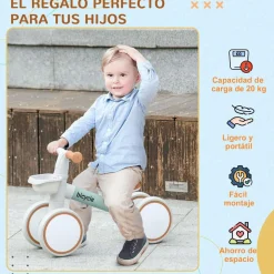 AIYAPLAY Homcom - Bicicleta equilibrio sin pedales 4 ruedas