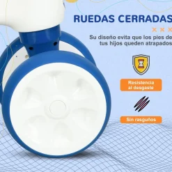 Homcom - Bicicleta sin pedales blanco-azul* Motos Y Triciclos