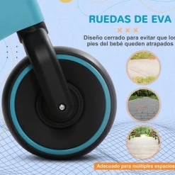 Homcom - Bicicleta sin pedales azul