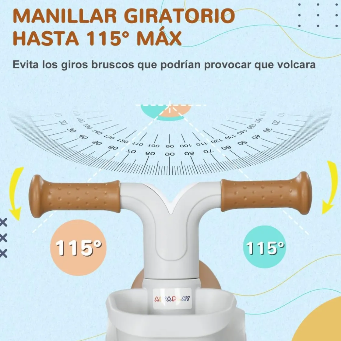 AIYAPLAY Homcom - Bicicleta sin pedales Blanco* Motos Y Triciclos
