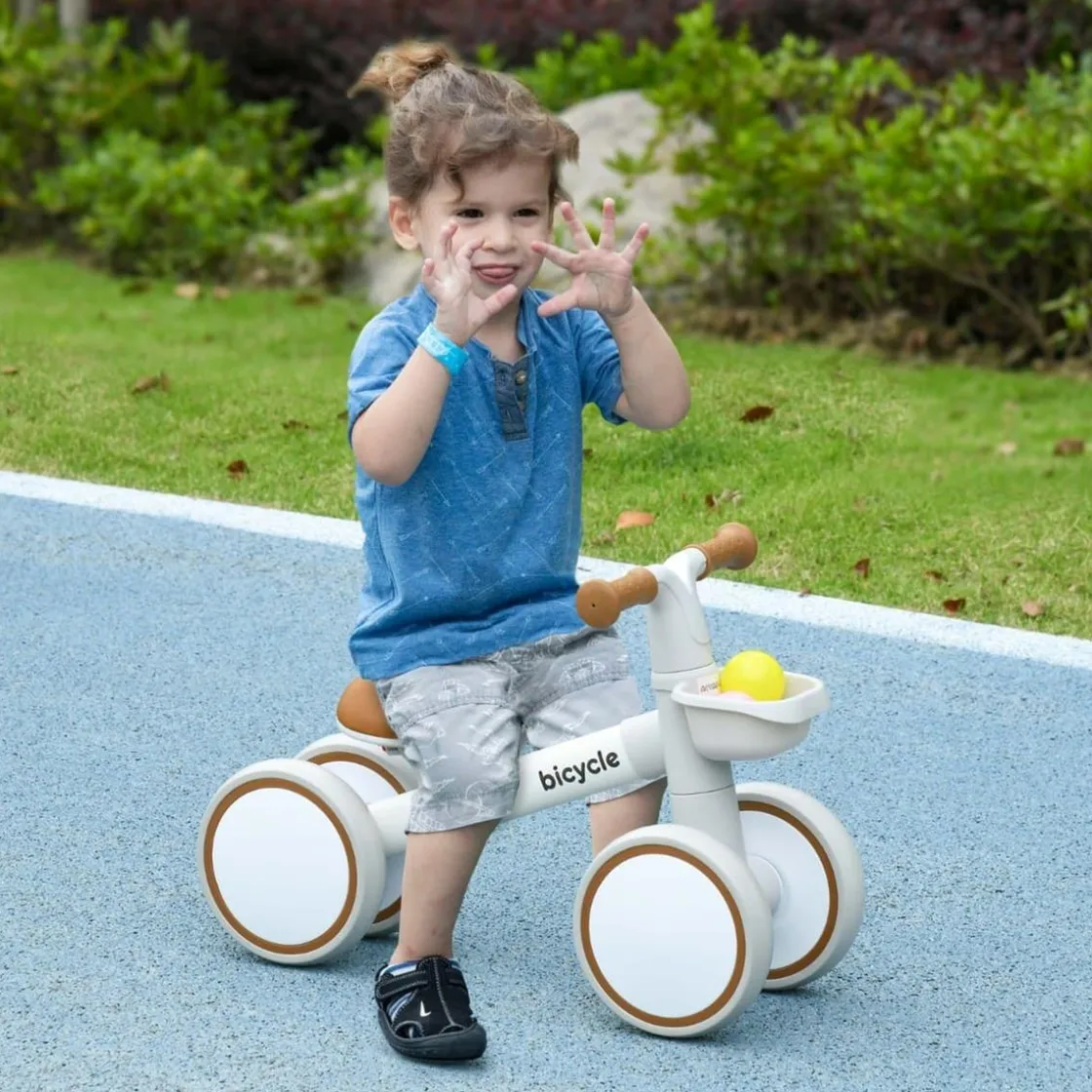 AIYAPLAY Homcom - Bicicleta sin pedales Blanco* Motos Y Triciclos