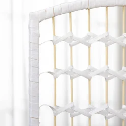 Homcom - Biombo de cuerda de papel 4 paneles